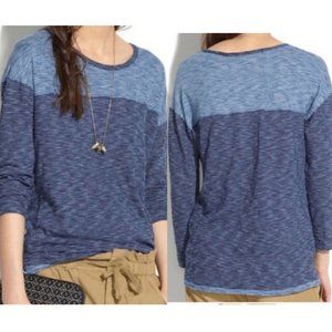 Madewell marbled 3/4 sleeve top